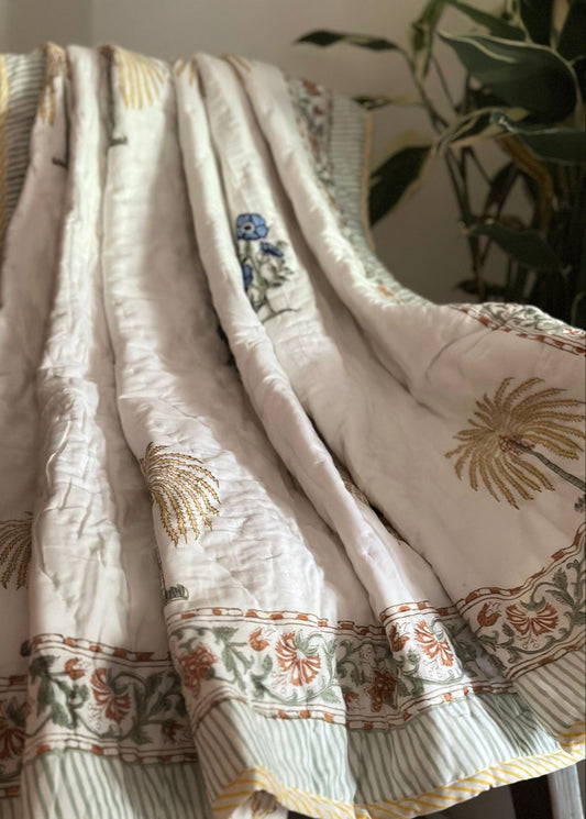 Reversible muslin quilt