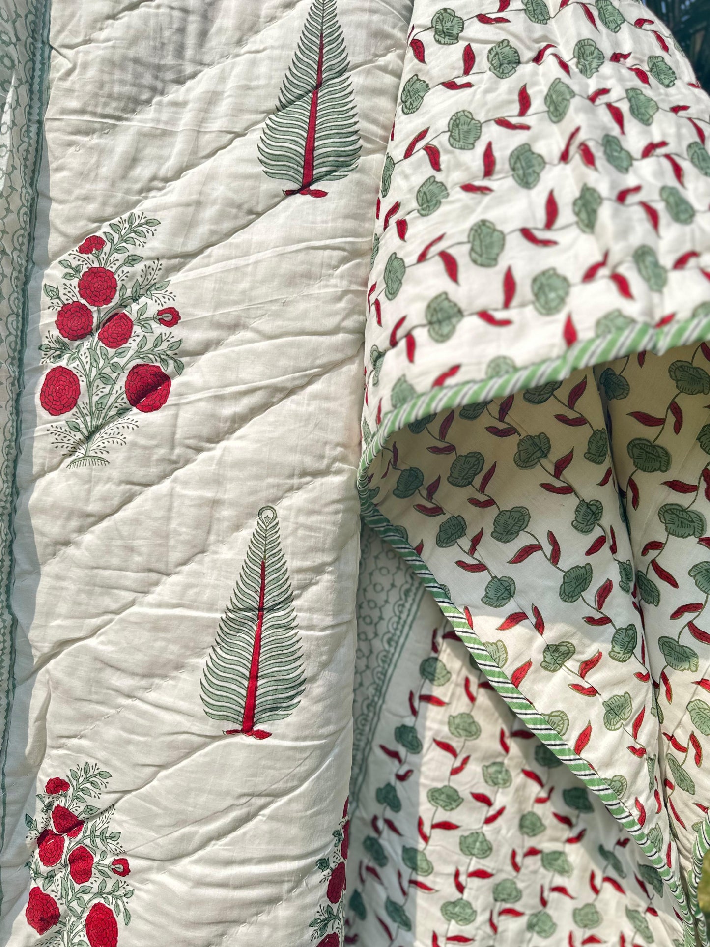 Reversible muslin quilt