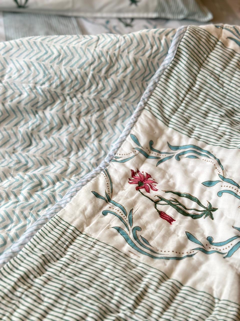 Reversible muslin quilt