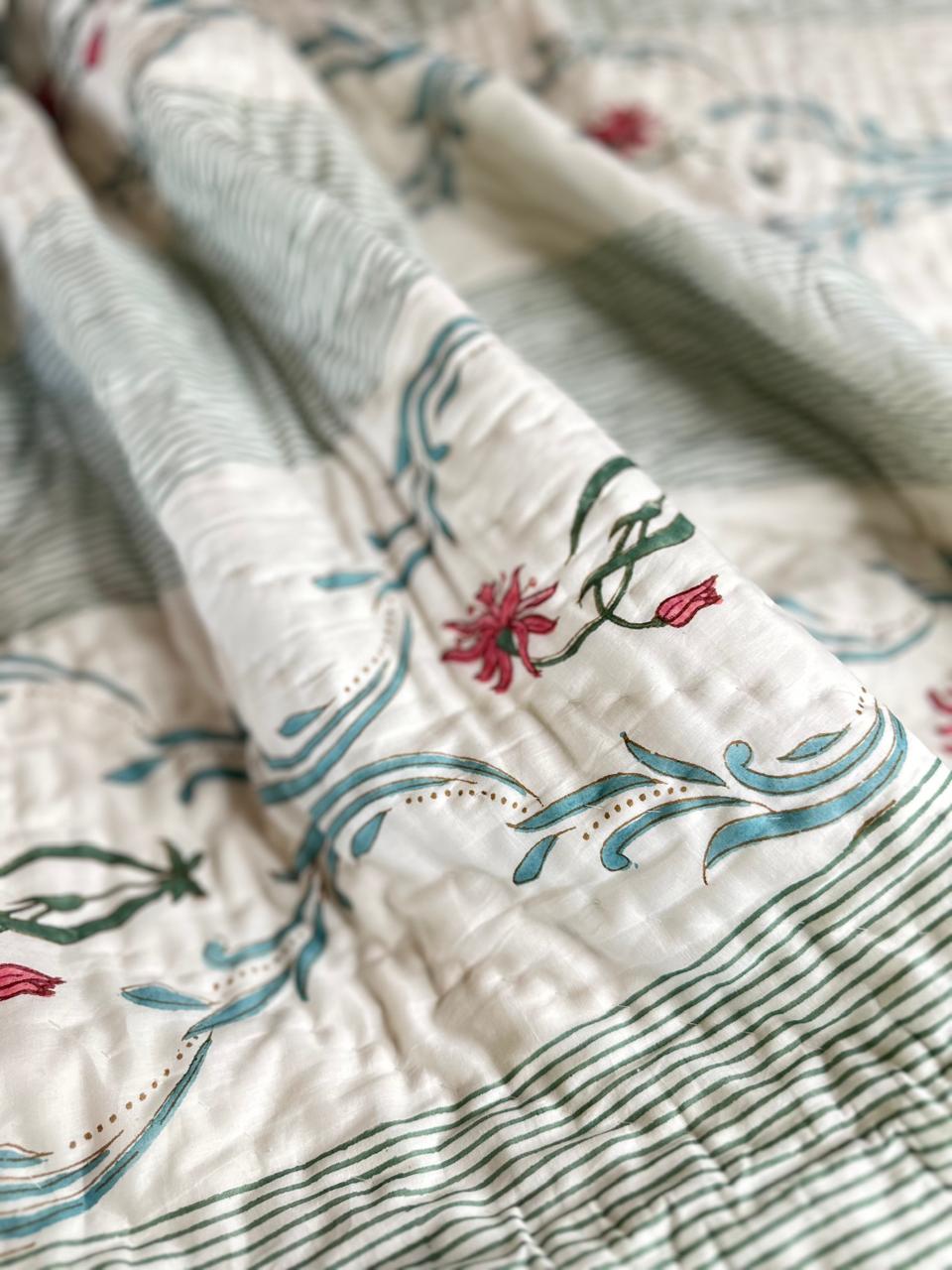 Reversible muslin quilt