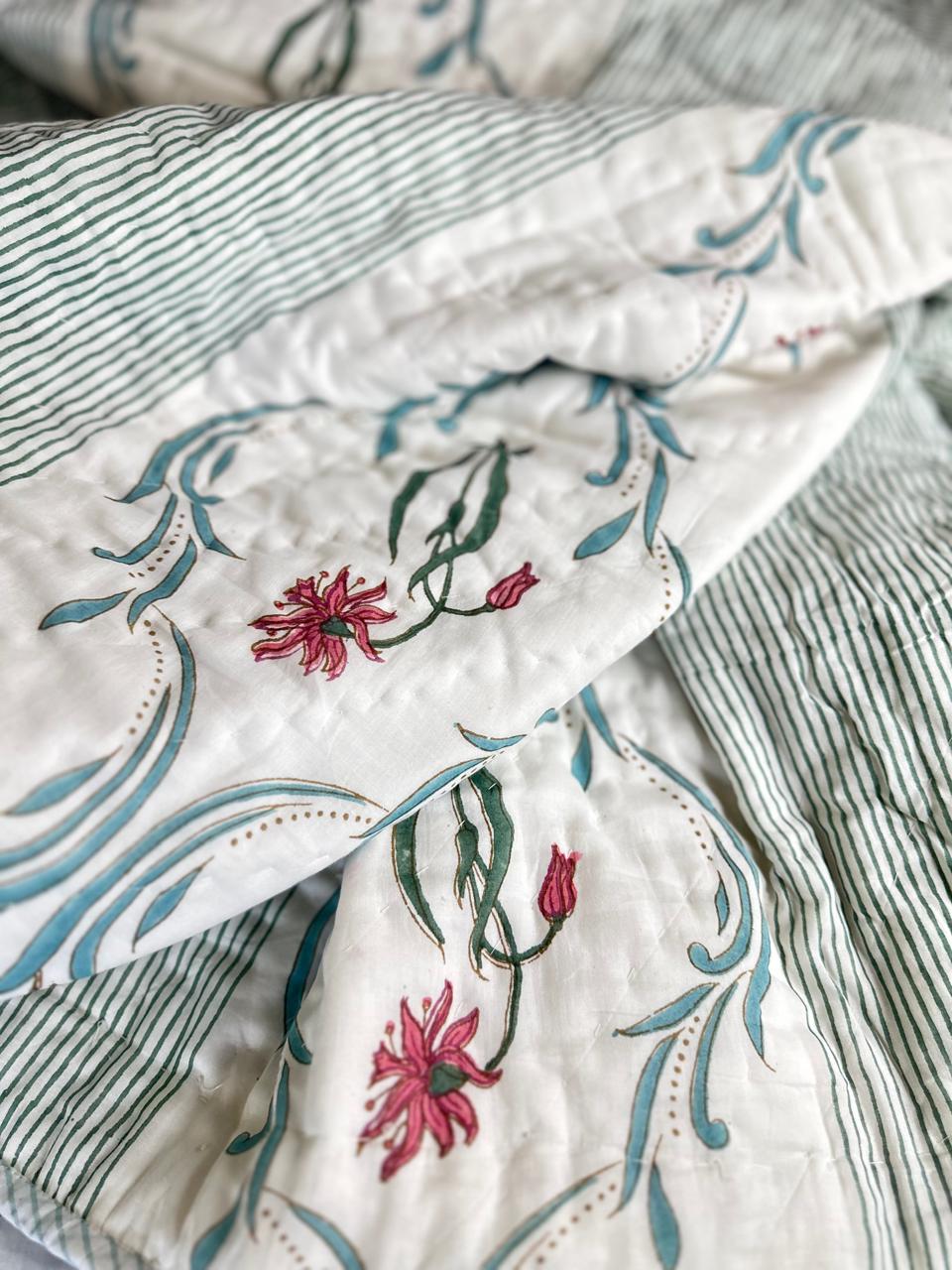 Reversible muslin quilt