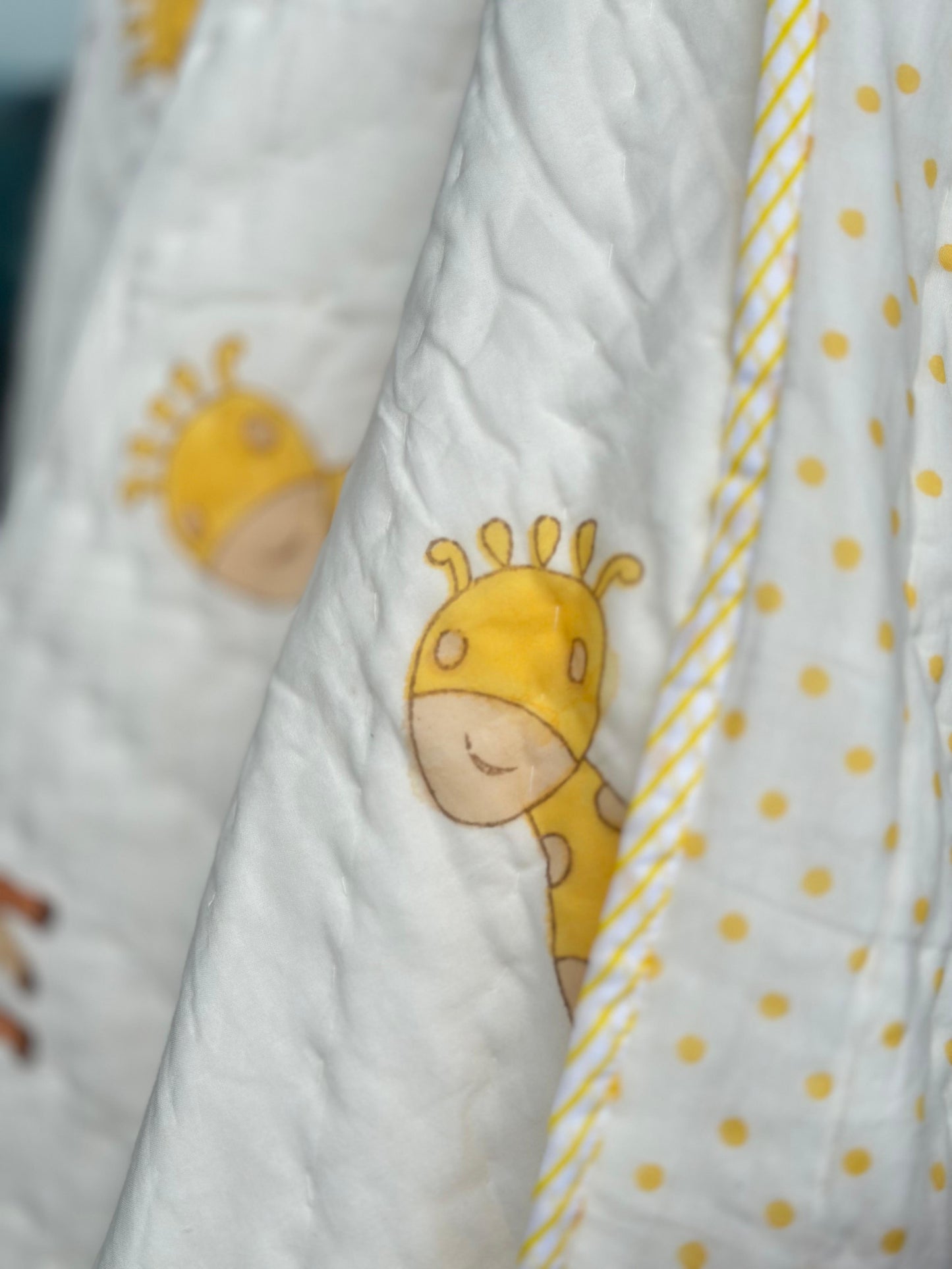 Giraffe Kids Reversible Muslin Quilt