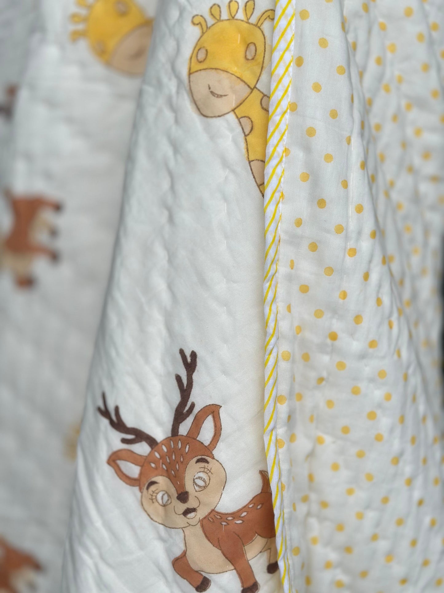 Giraffe Kids Reversible Muslin Quilt