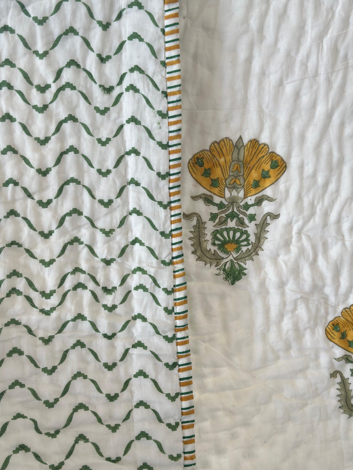 Reversible muslin quilt by