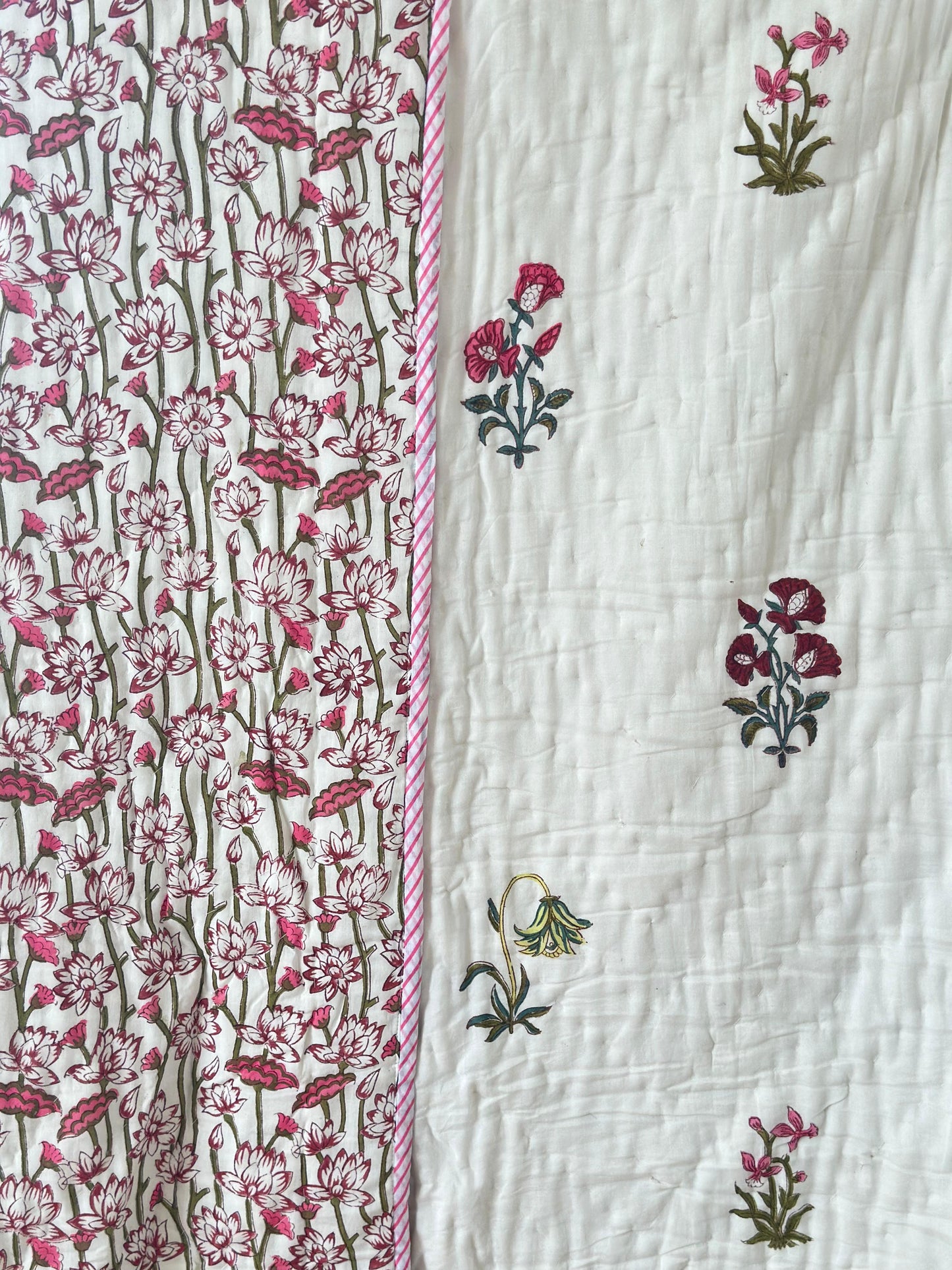 Reversible muslin quilt