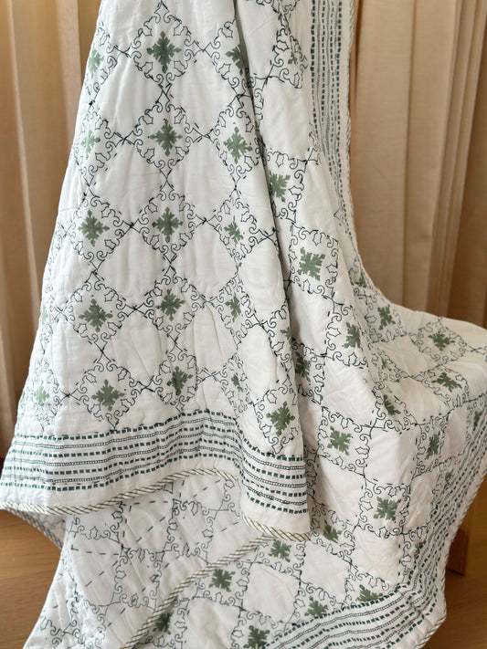 Reversible muslin quilt