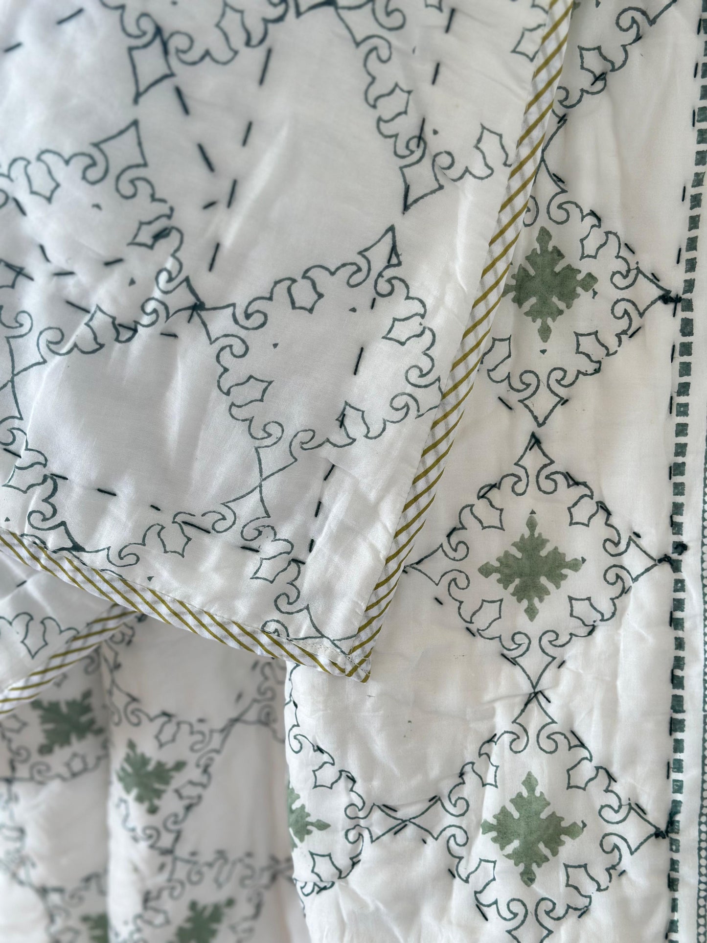 Reversible muslin quilt