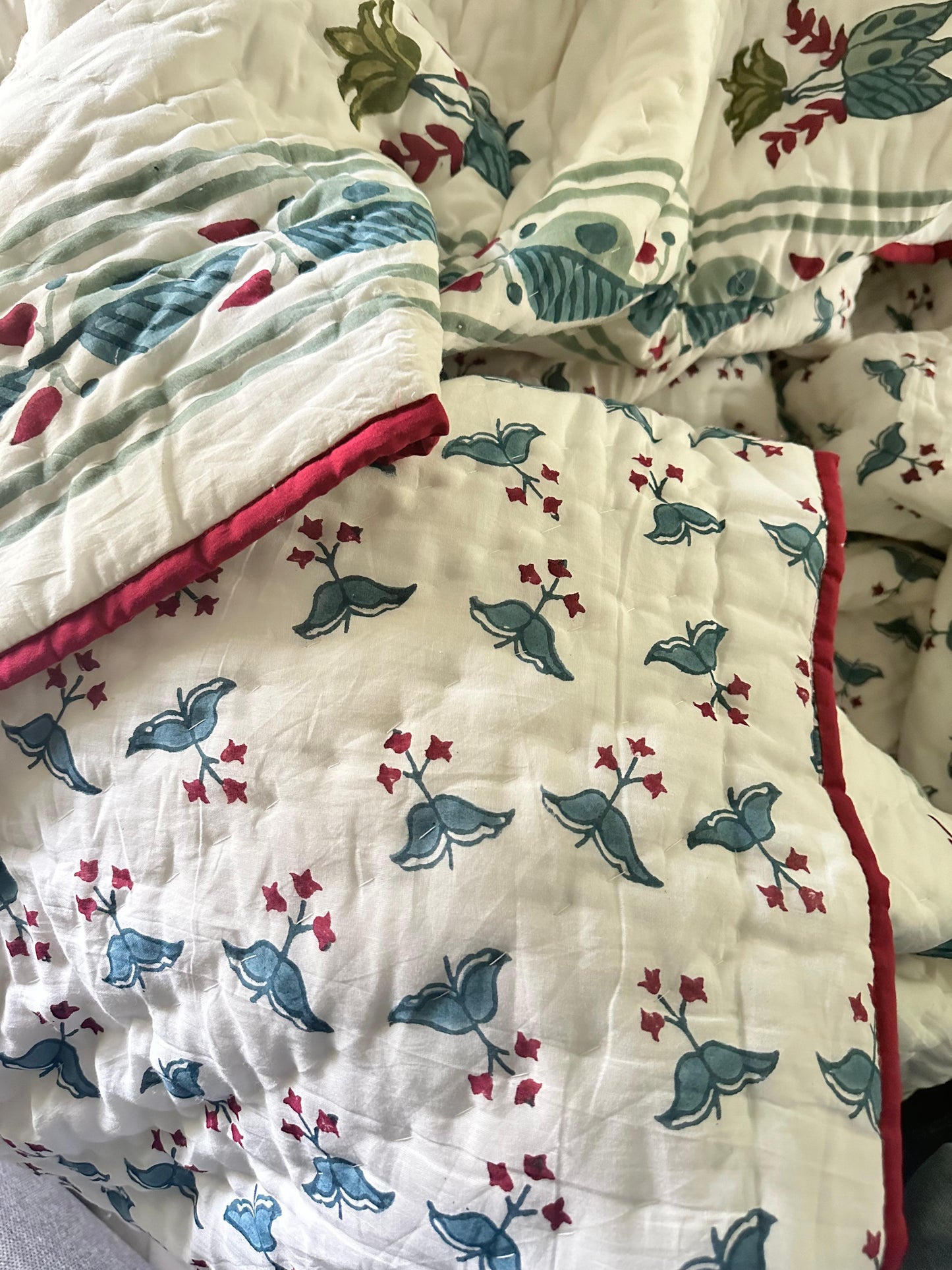 Reversible muslin quilt