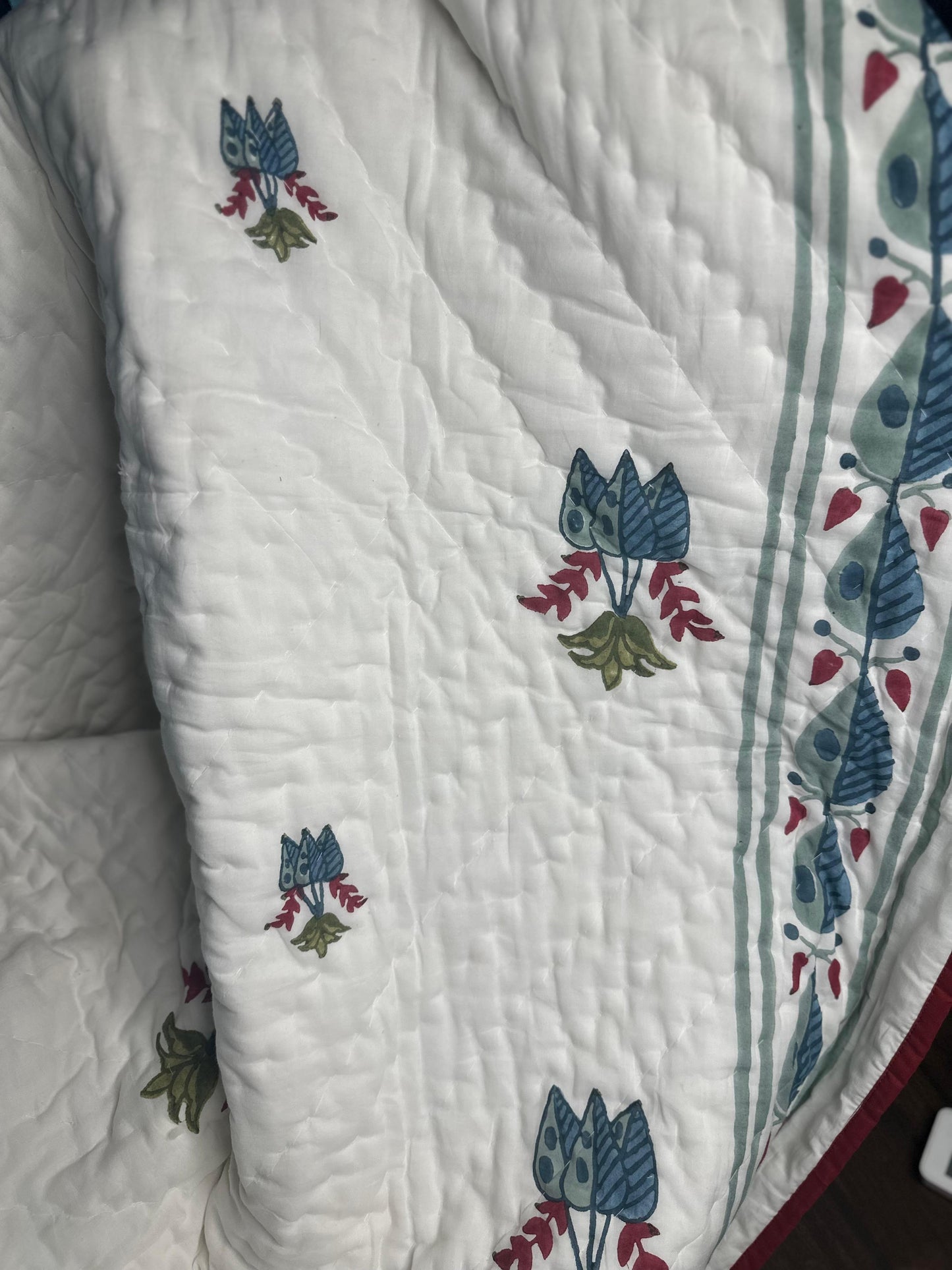 Reversible muslin quilt