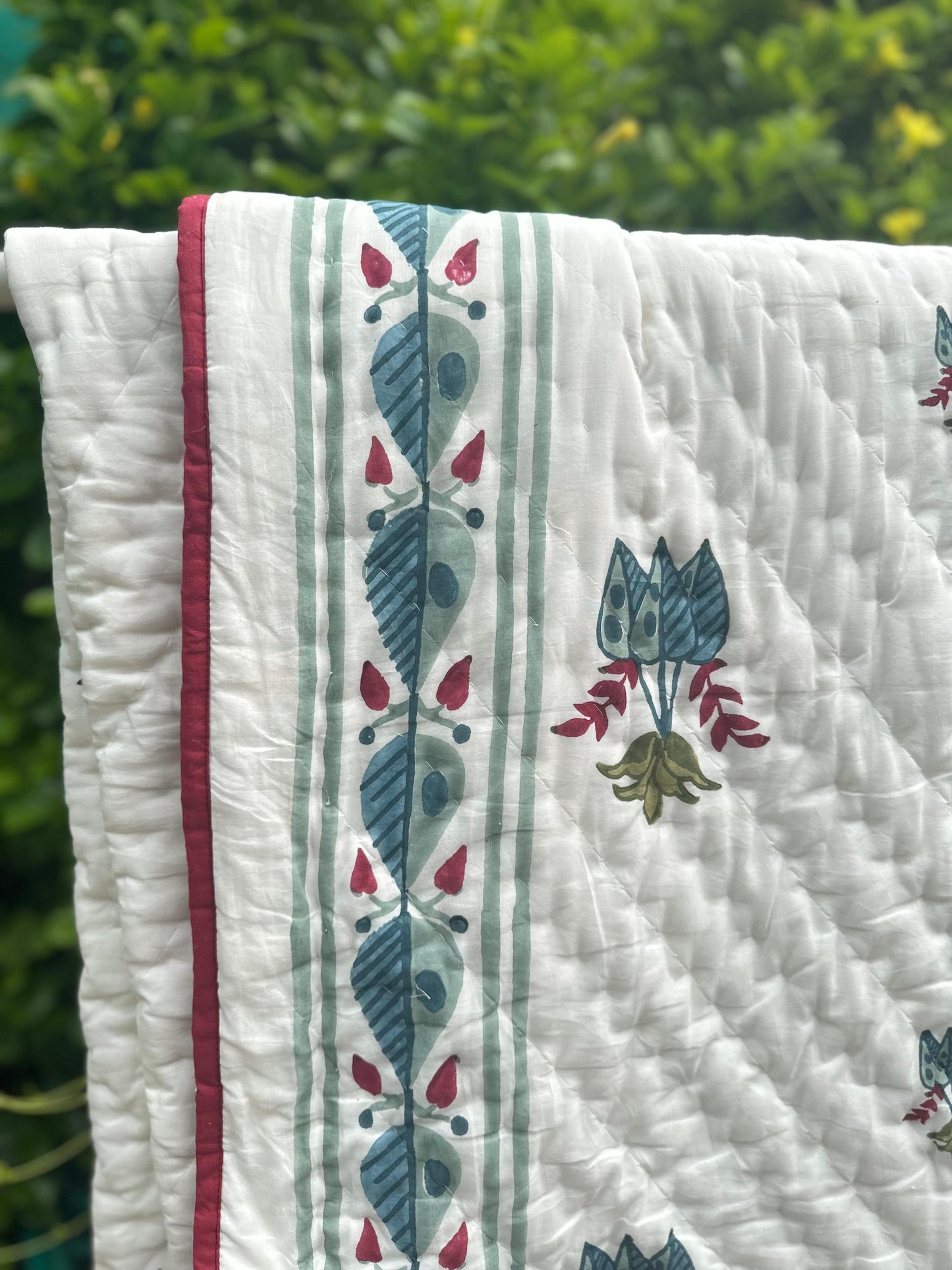 Reversible muslin quilt