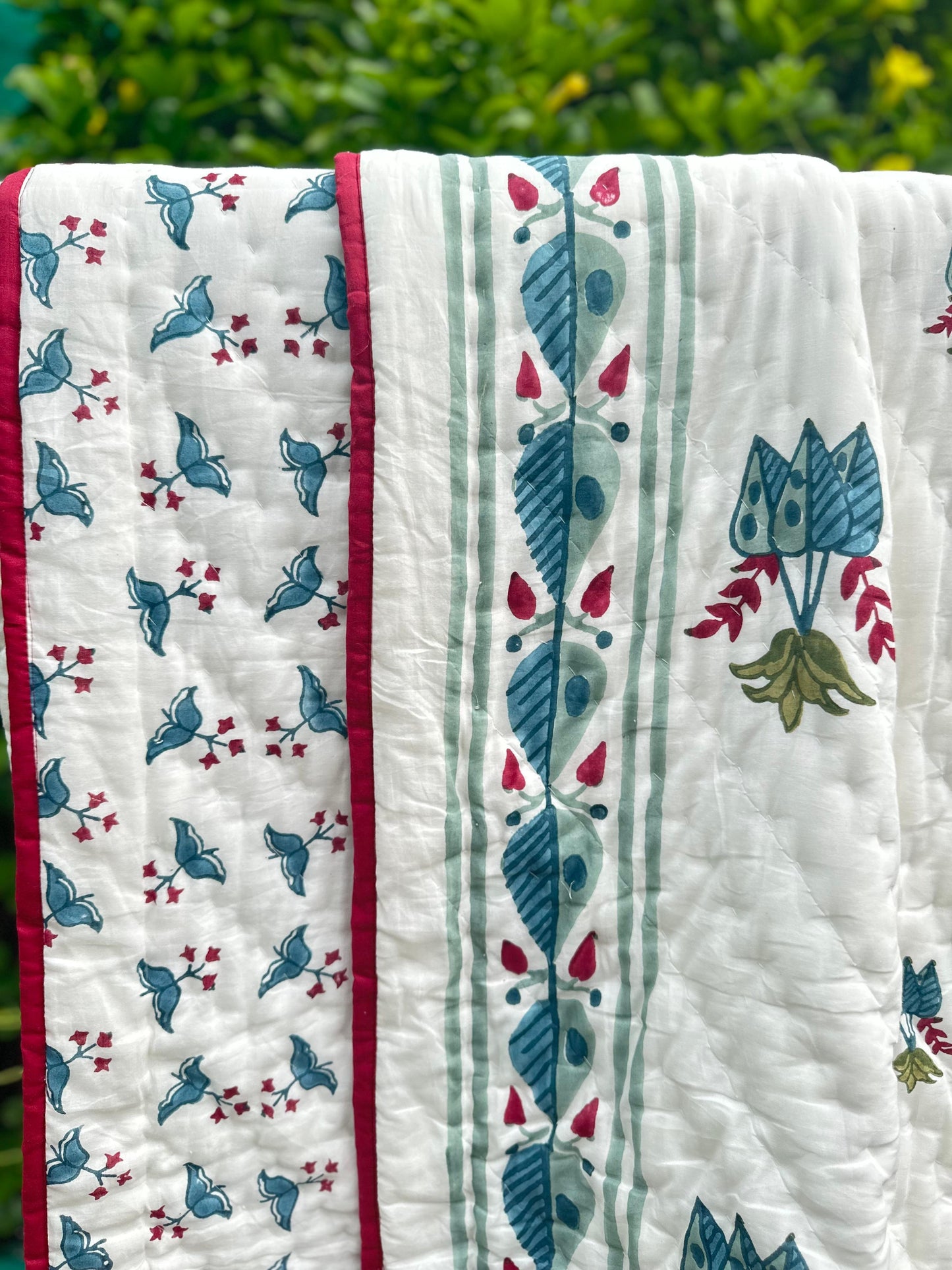 Reversible muslin quilt