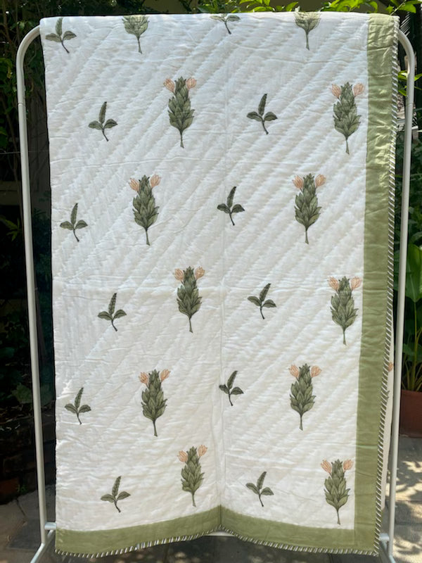 Reversible muslin quilt