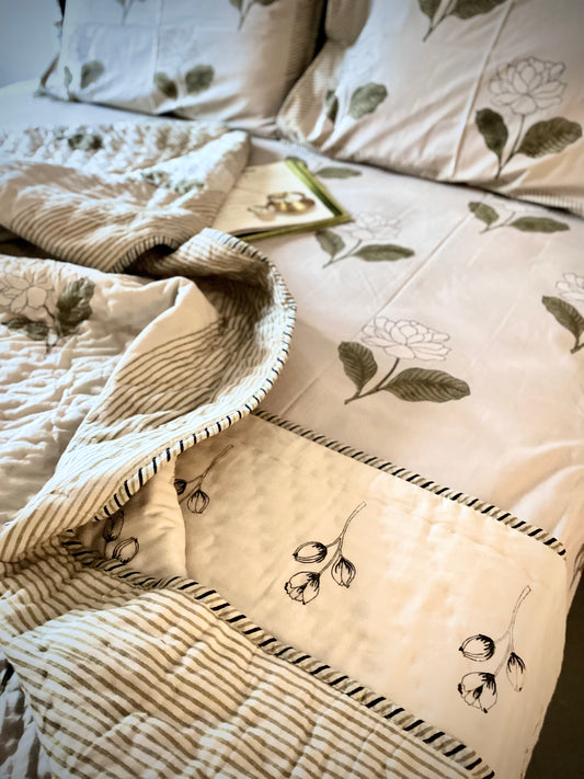 Reversible muslin quilt